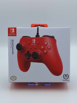 PowerA wired Controller - Raspberry Red Rot - NEU